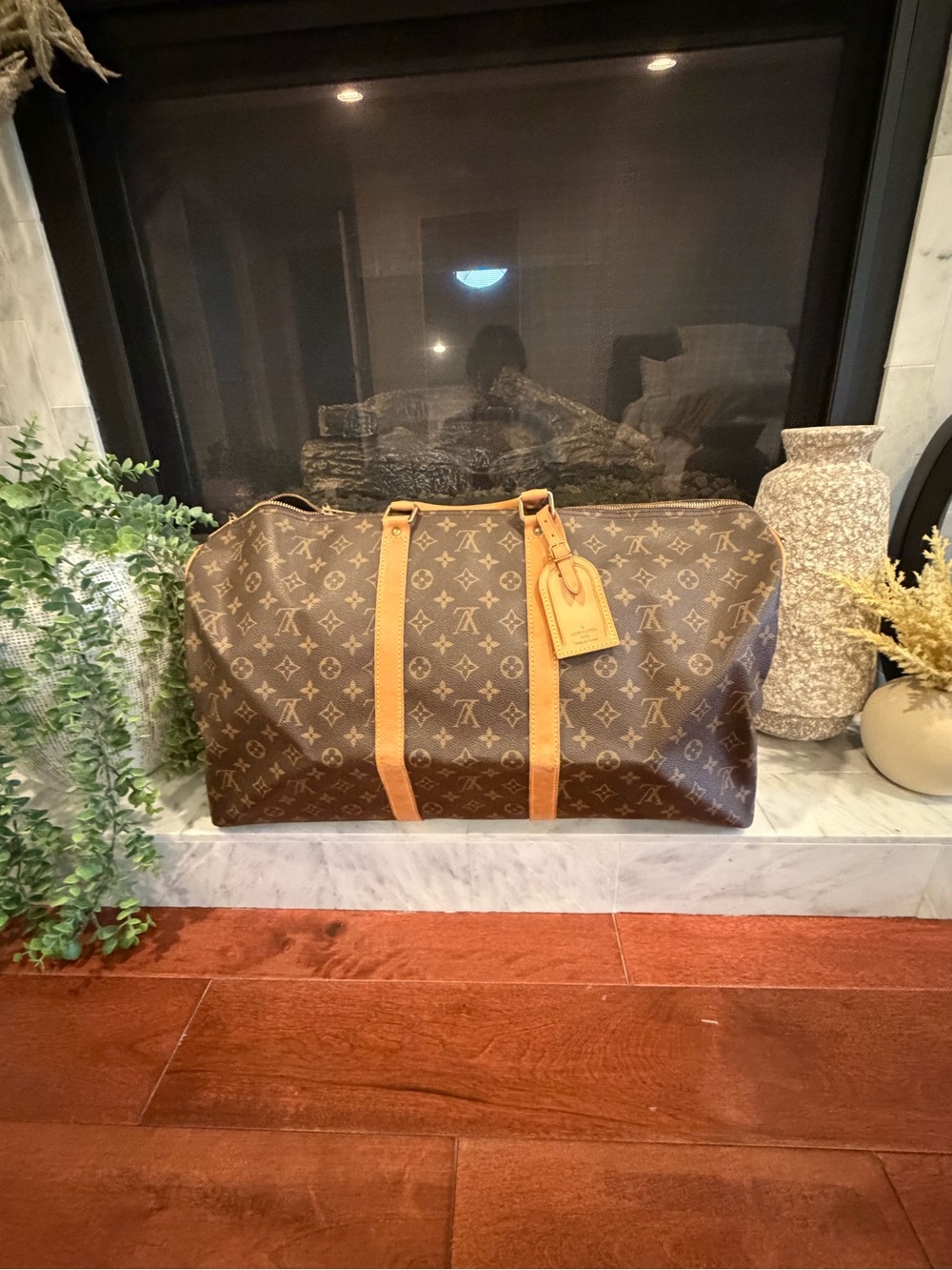 Louis Vuitton Monogram Keepall Bandoulière TravelBag Classic luxury LV Duffel 50